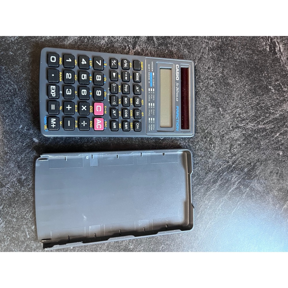Casio‎ fx 260 SOLAR FRACTION Scientific Calculator Gray Dual Power
